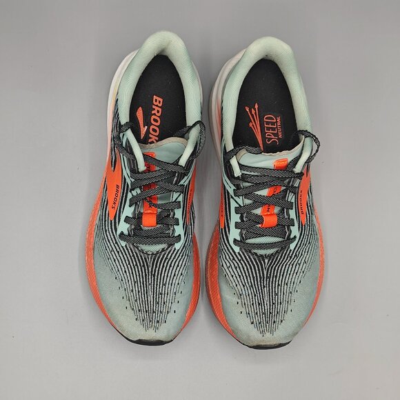Brooks Hyperion Max Womens Size 8.5 Green Orange Athletic Running Shoes Sneakers - Picture 4 of 11